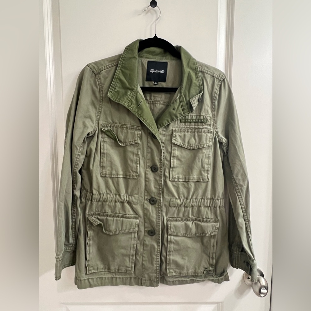 Madewell Utility Jacket in Army Green